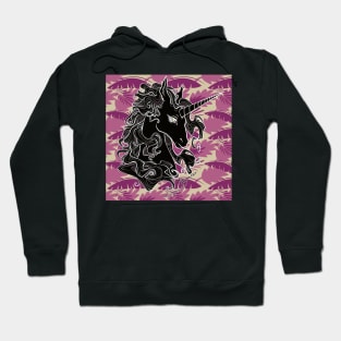 Black unicorn Hoodie